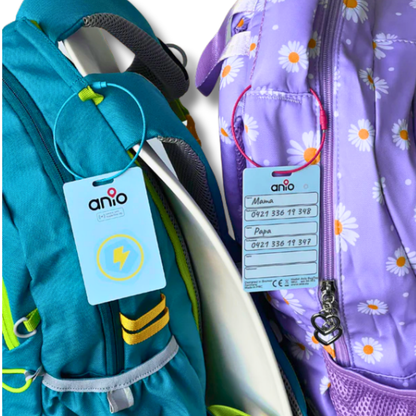 Anio BagTag - Ortungskarte mit Notfallkontakten für Kinder